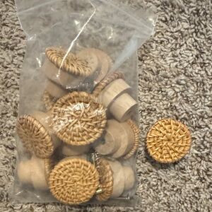 Rustic Wicker drawer knobs -12